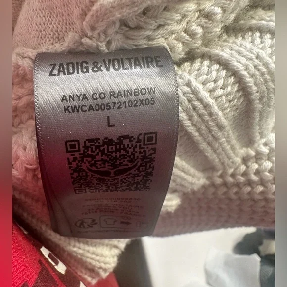Zadig & Voltaire Cream Knit Sweater